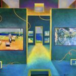 William Otton - Diebenkorn and Cezanne Meet in Santa Barbara, oil on canvas 34x40